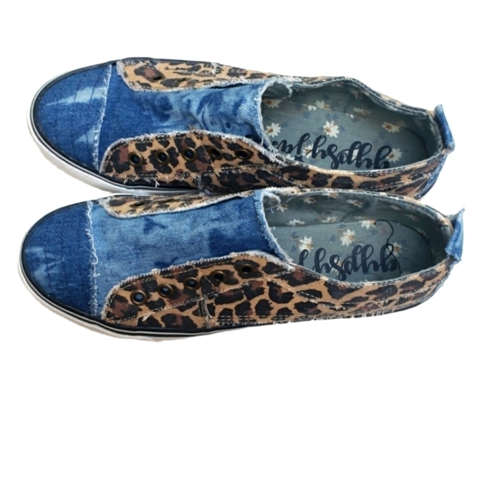 GYPSY Jass animal print, denim shoes.